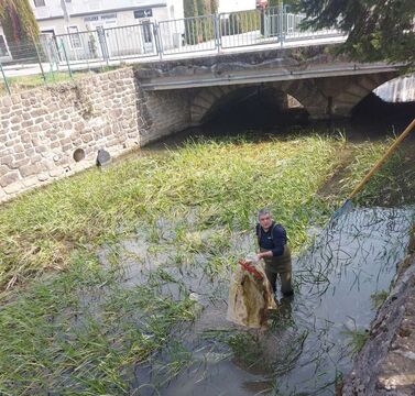 Delovna akcija ribičev ob svetovnem dnevu voda  